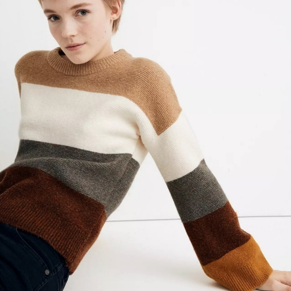 Madewell Andria Pullover Sweater in Coziest Yarn